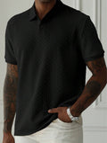 Textured Knit Polo