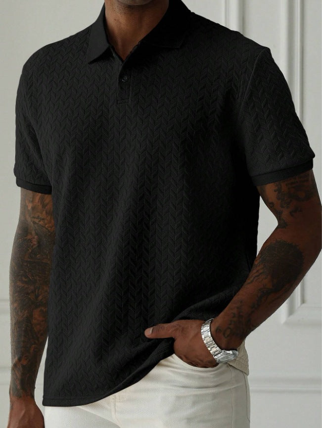 Textured Knit Polo