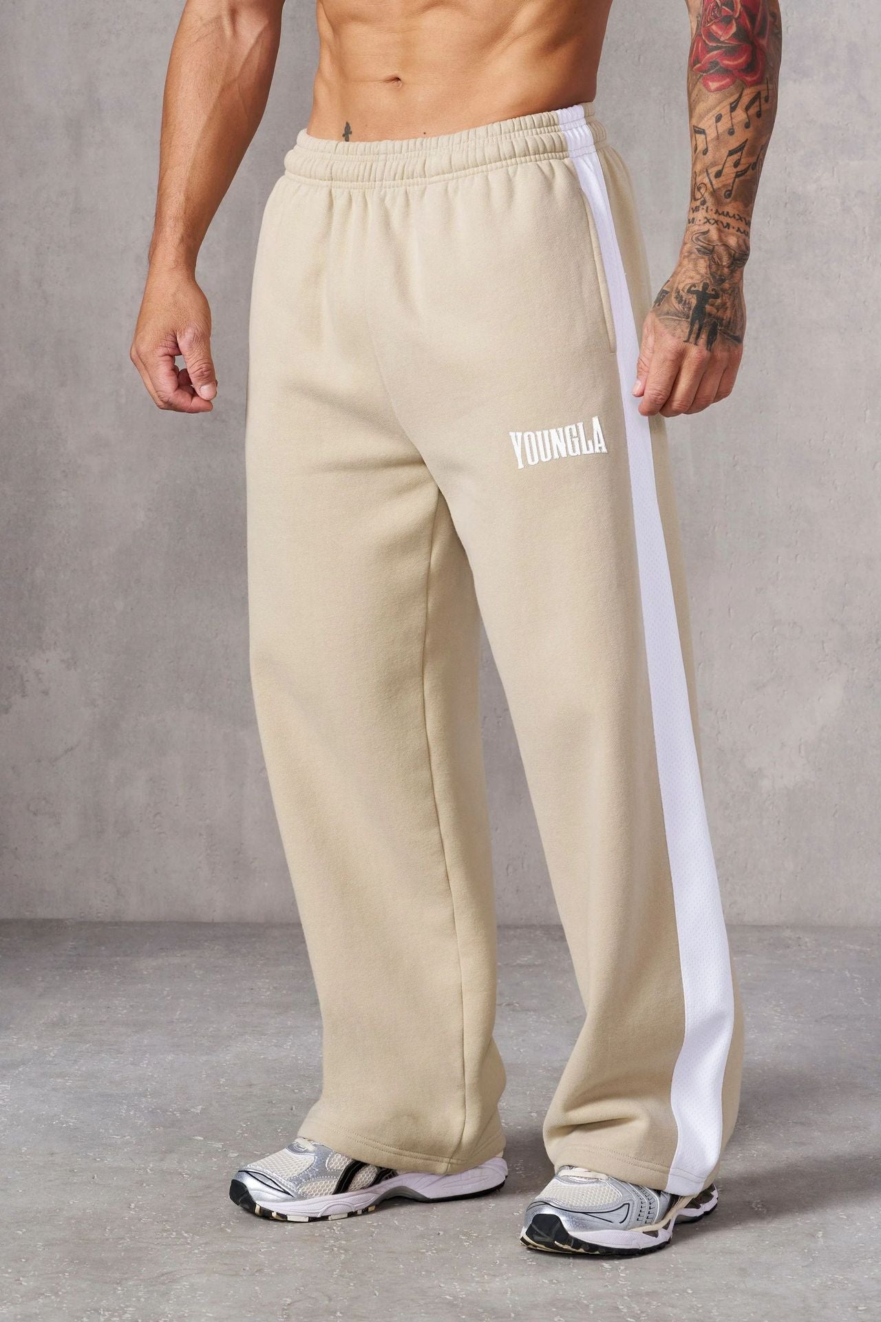 YOUNGLA Men's Relaxed Fit Athletic Pants
