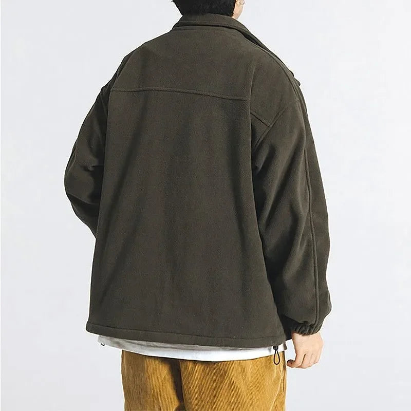 Fleece Stand-Collar Jacket