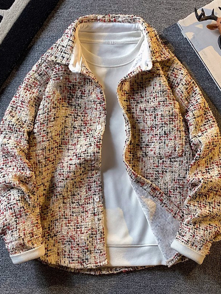 Vintage Tweed Overshirt Jacket