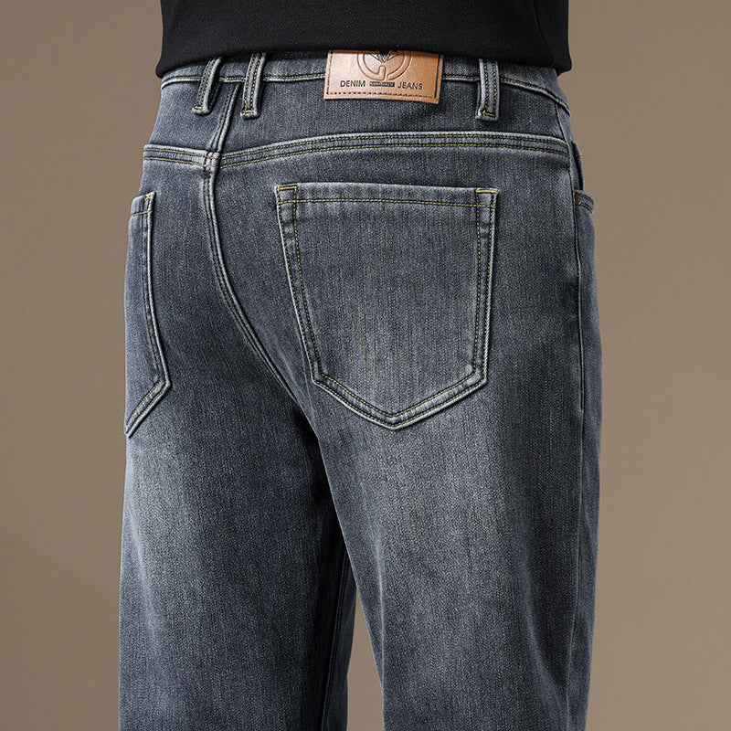 Men's Straight-Leg Thermal Denim