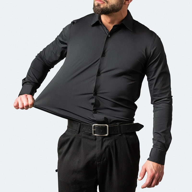 Men’s Four-Way Stretch Performance Dress Shirt