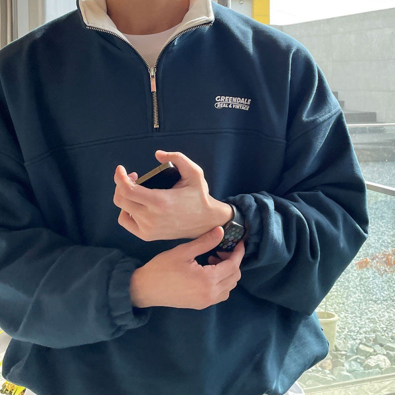 Relaxed Half-Zip Pullover