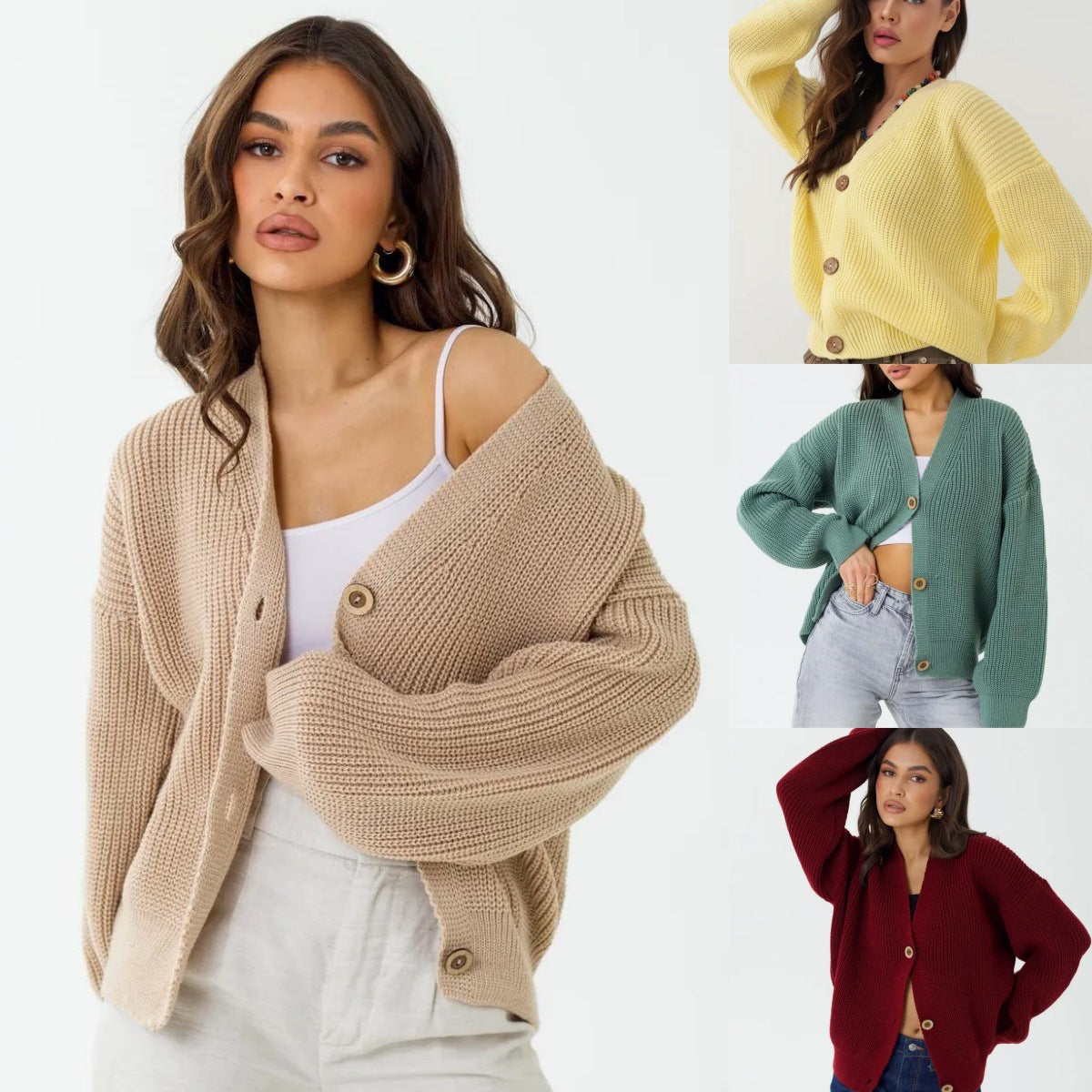 Oversized Ribbed Cardigan