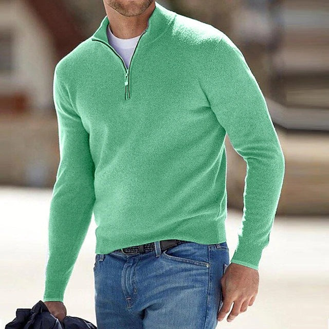 Men's Quarter-Zip Knit Pullover