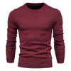 Round neck wine red