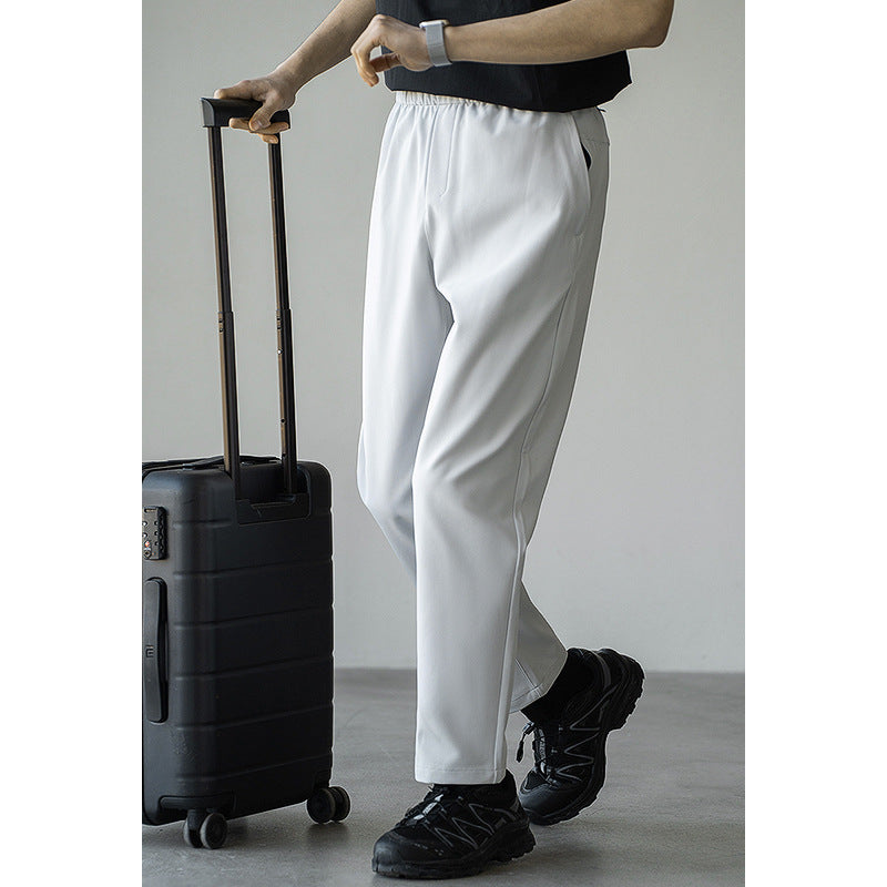 Tapered Textured Trousers