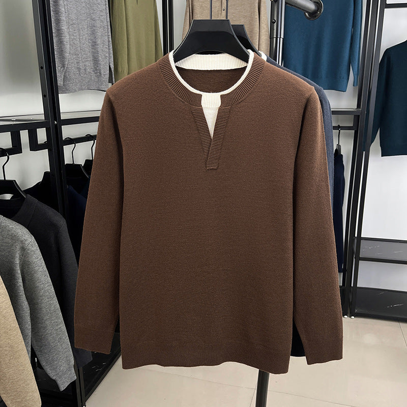 Men's Layered-Look Sweater