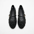 Pearl Mesh Mary Janes