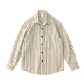 Retro Striped Corduroy Overshirt