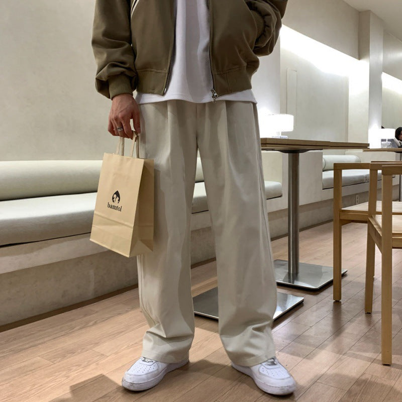 Casual Straight-Leg Trousers