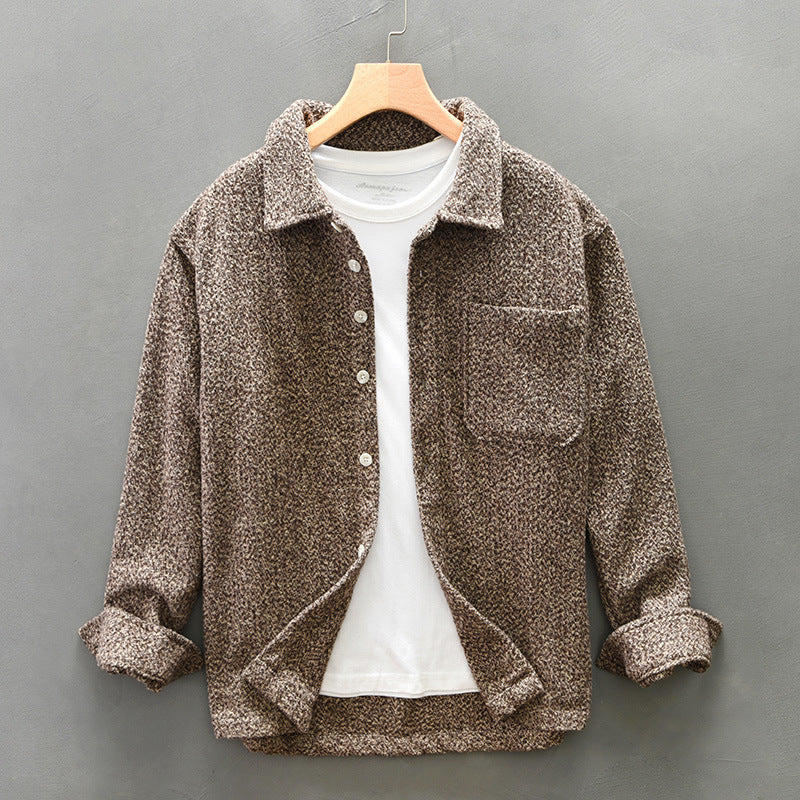Textured Bouclé Overshirt