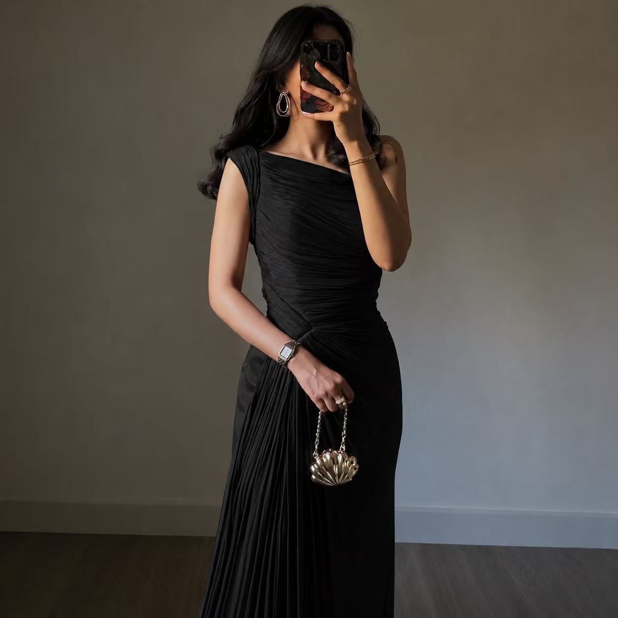 Seraphina Draped Evening Gown