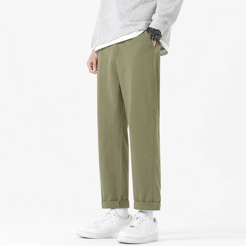Straight-Fit Casual Trousers