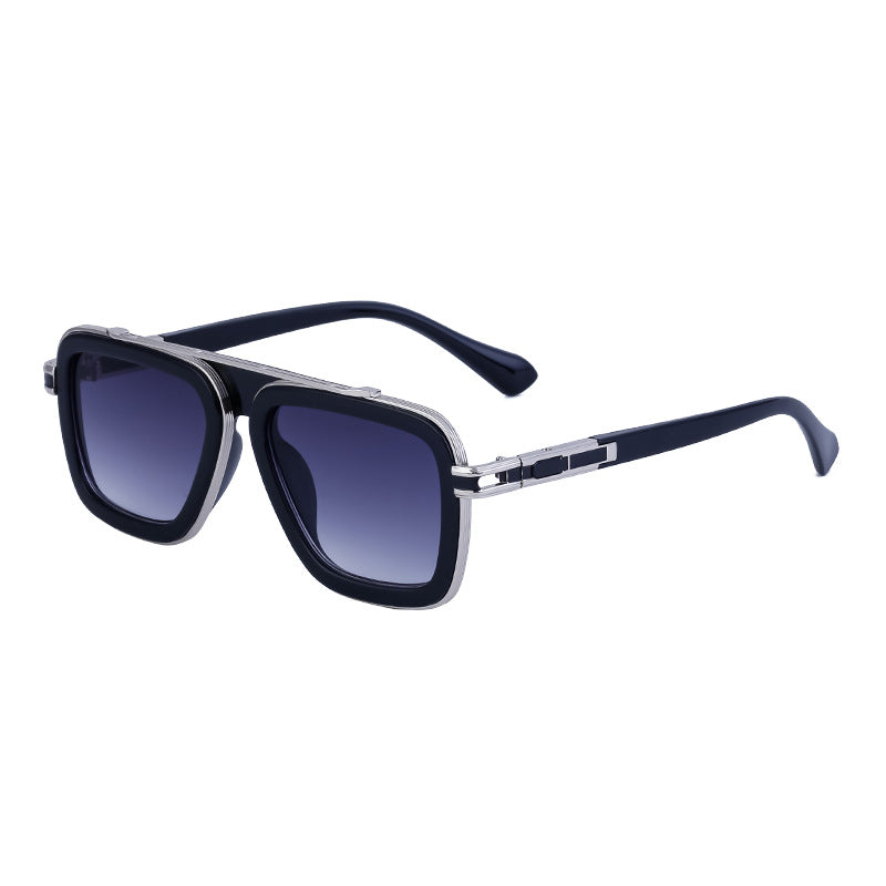 Vintage-inspired Square Frame Sunglasses