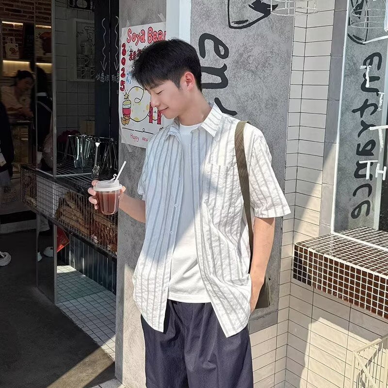 Casual Striped Overshirt