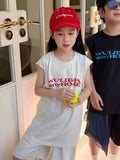 Kids' Sleeveless Letter Sports Set