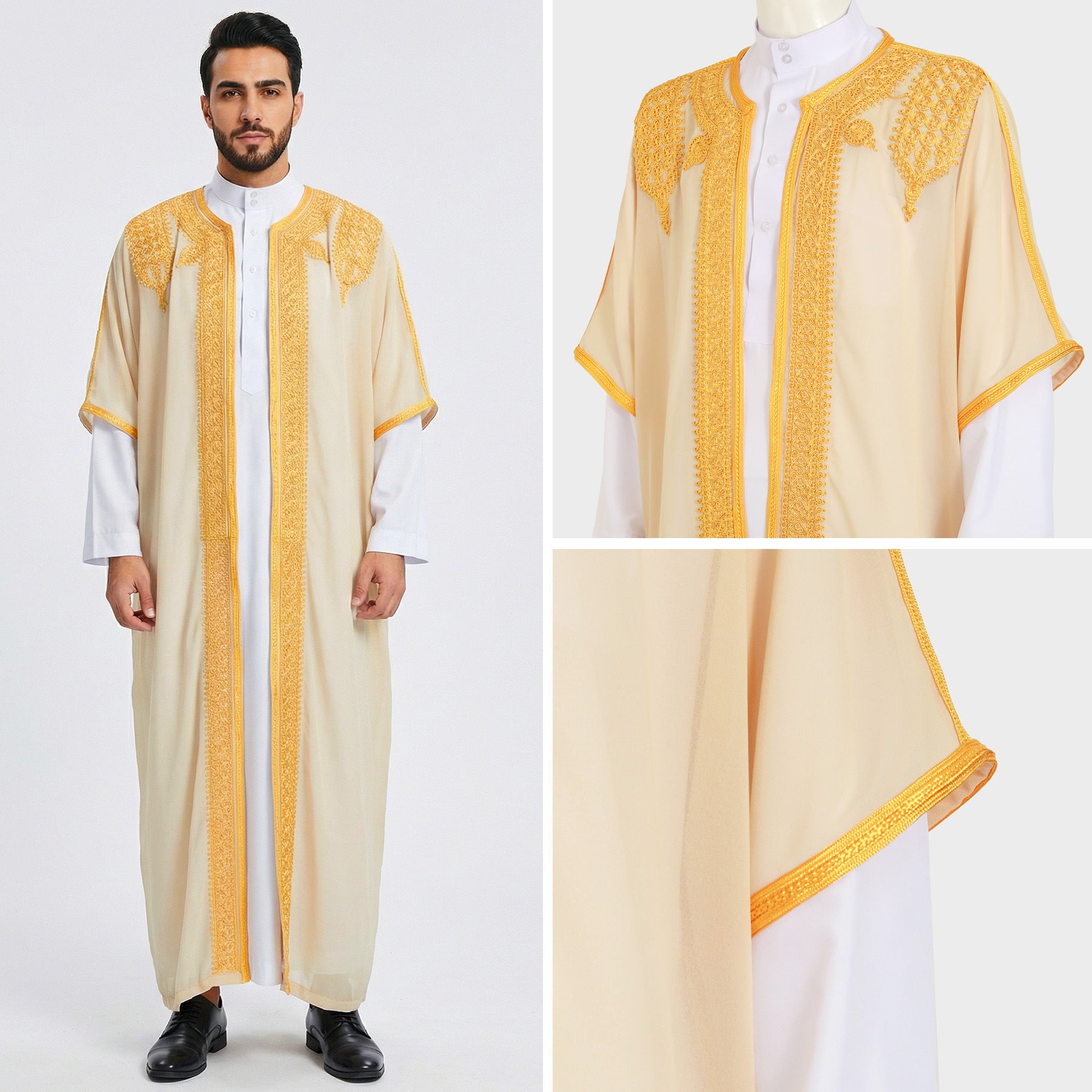Regal Embroidered Bisht
