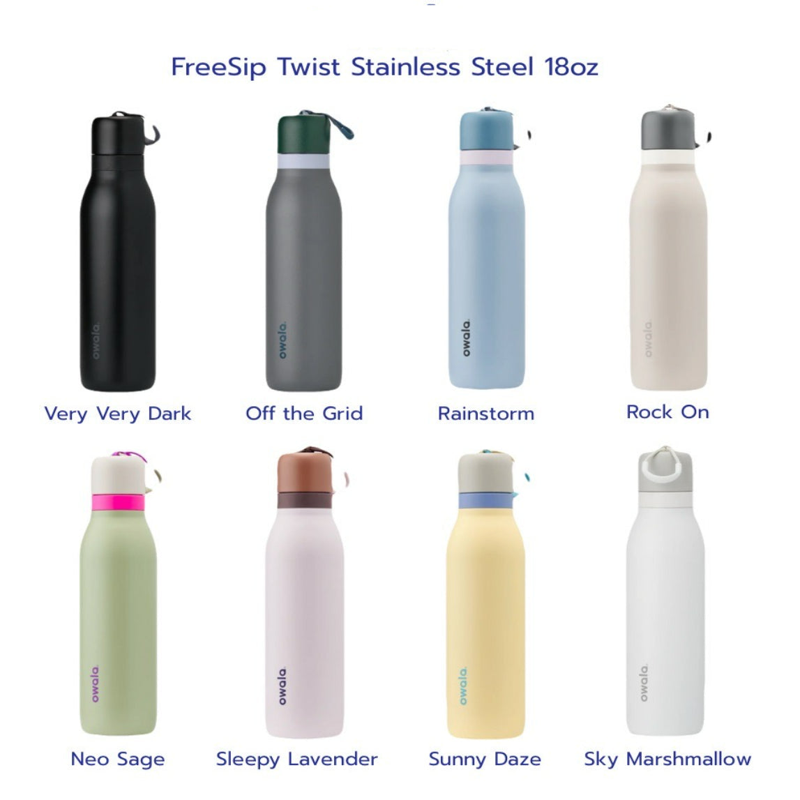 18oz Insulated Twist-Lid Water Bottle