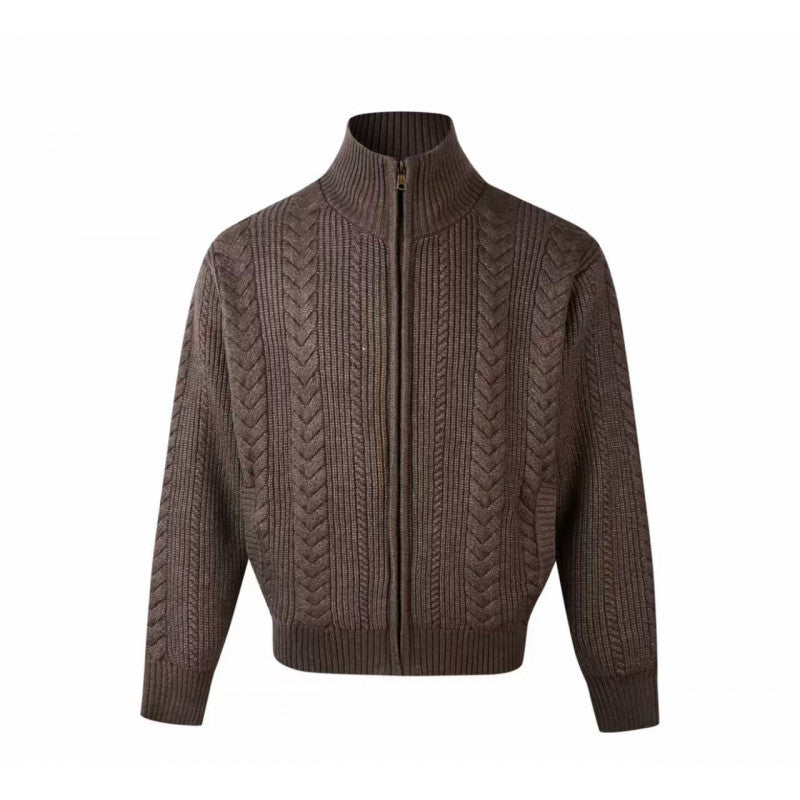 Heritage Cable Zip Cardigan