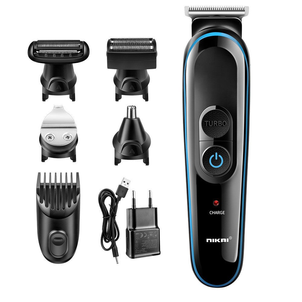 Cross-border New Multifunctional Electric Hair Clipper Electric Pusher Hair Scissors Set Rechargeable Shaver Electric Fader 2261