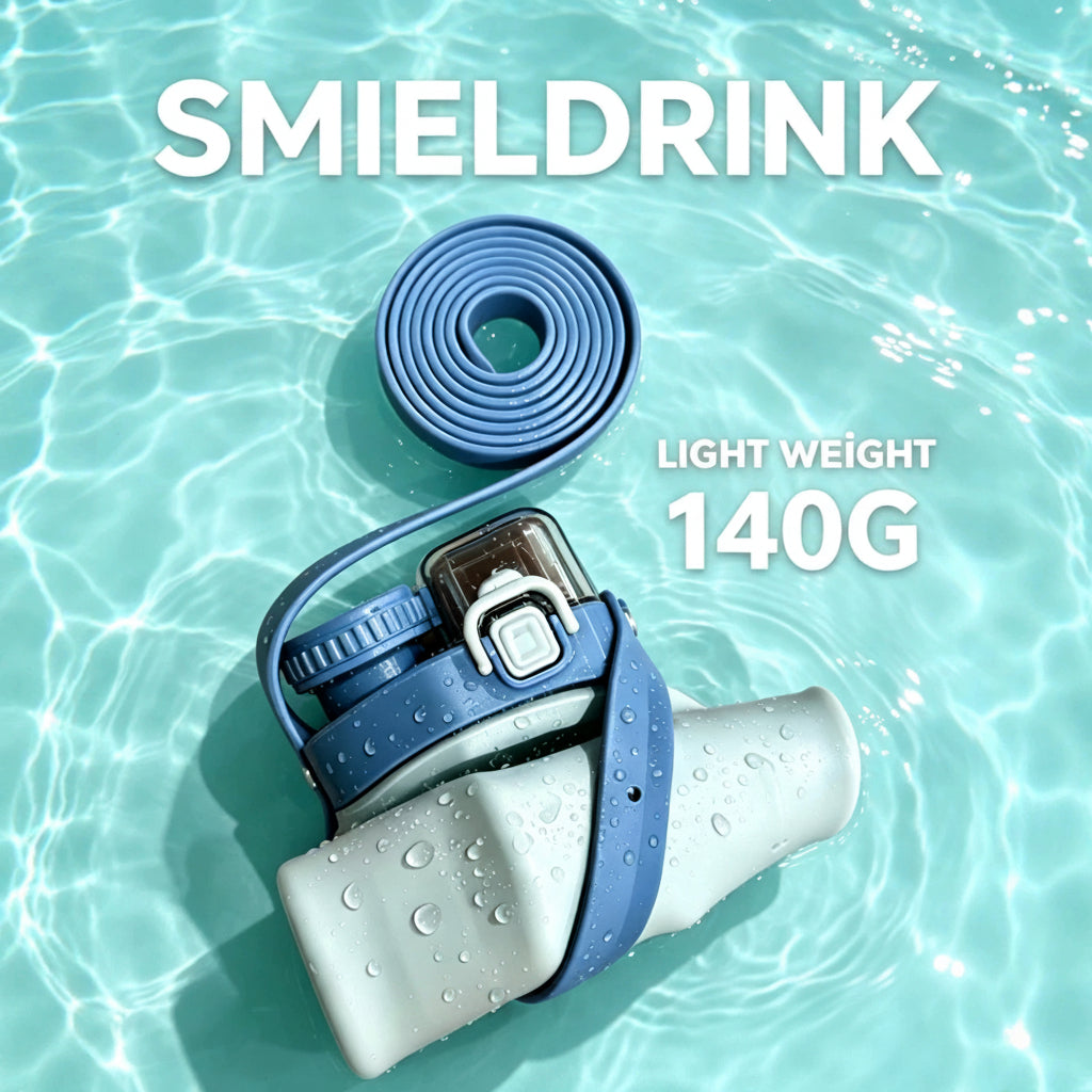 600ml Collapsible Silicone Water Bottle
