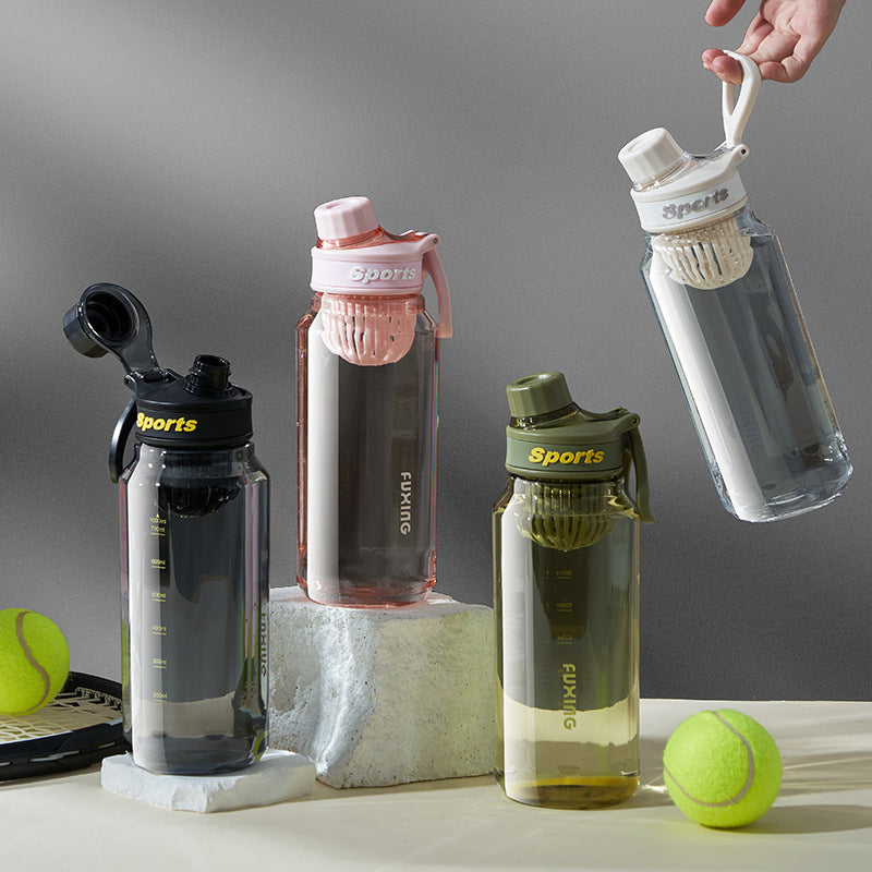 750ml–1L Sports Water Bottle with Time Markers