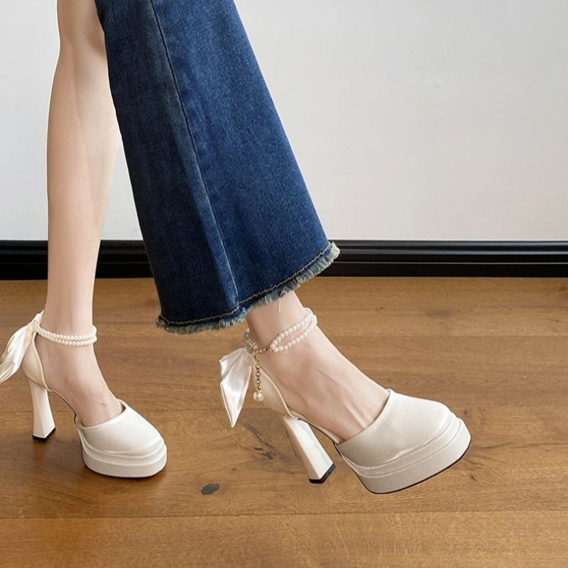 Satin Bridal Mary Jane Heels