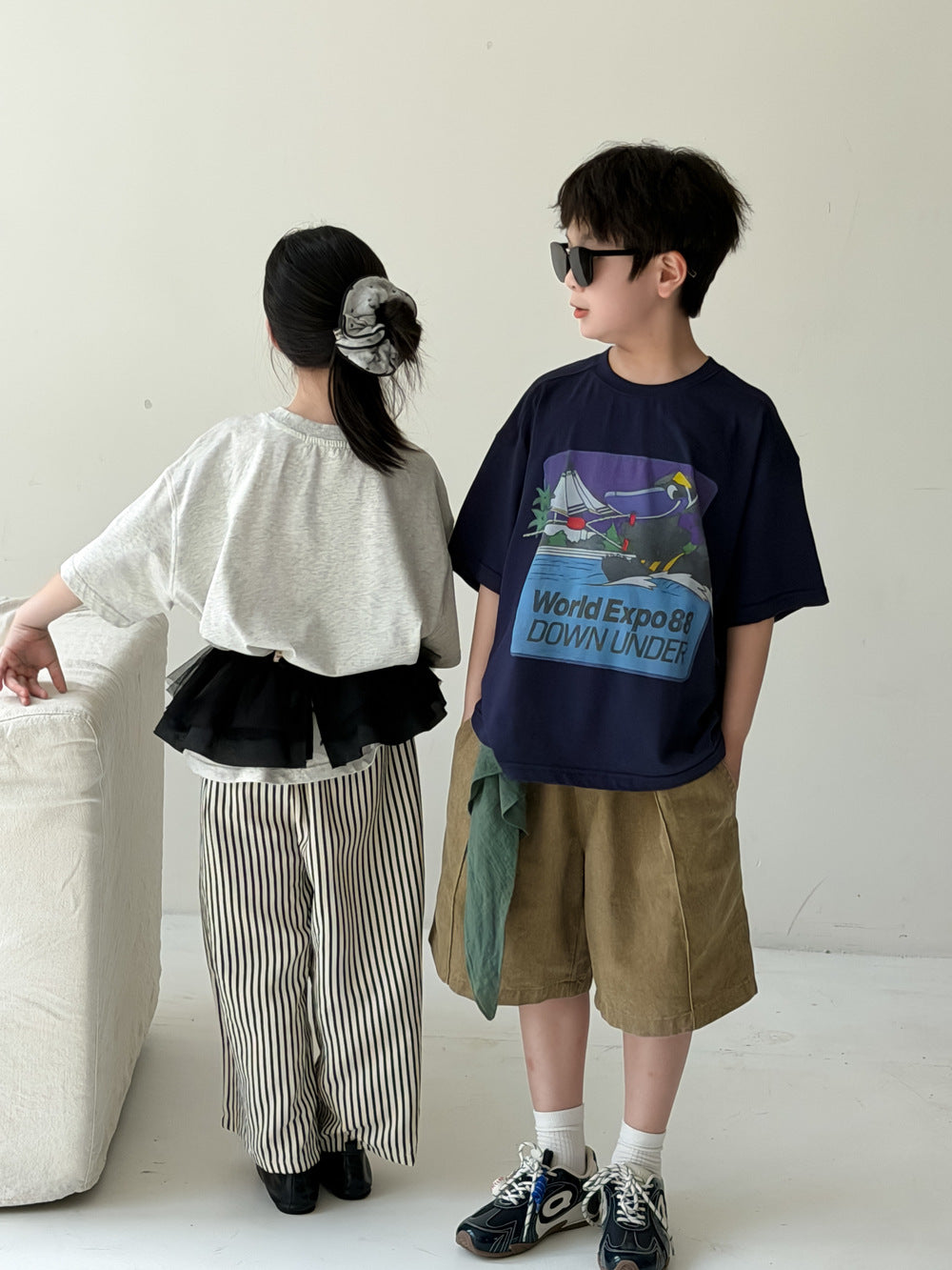 Kids' Cartoon Letter T-Shirt