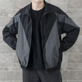 Minimalist Color-Block Zip Jacket
