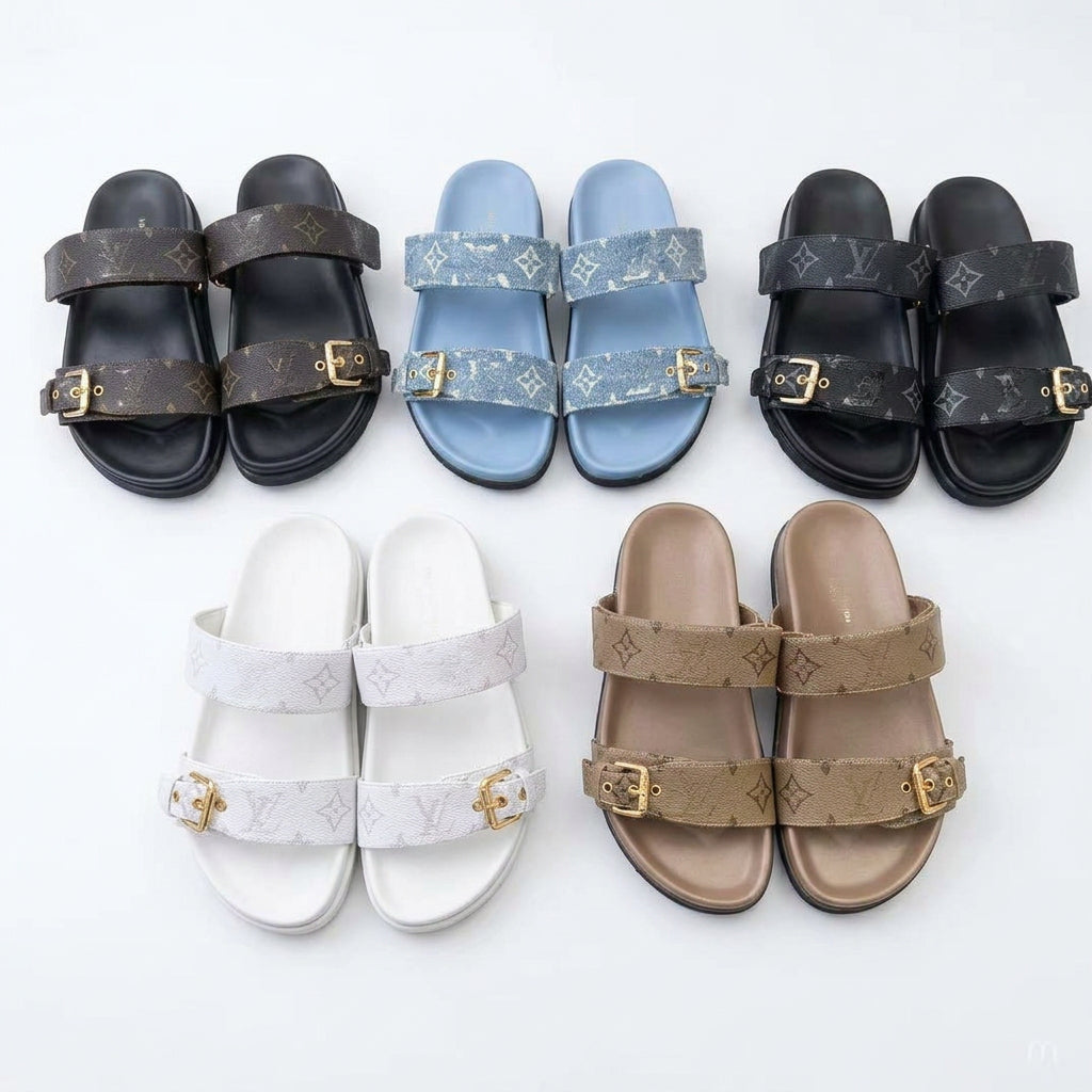 Buckle Platform Slides