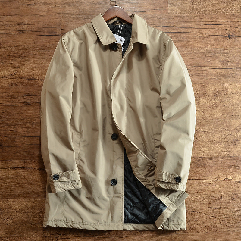 Padded Trench Overcoat