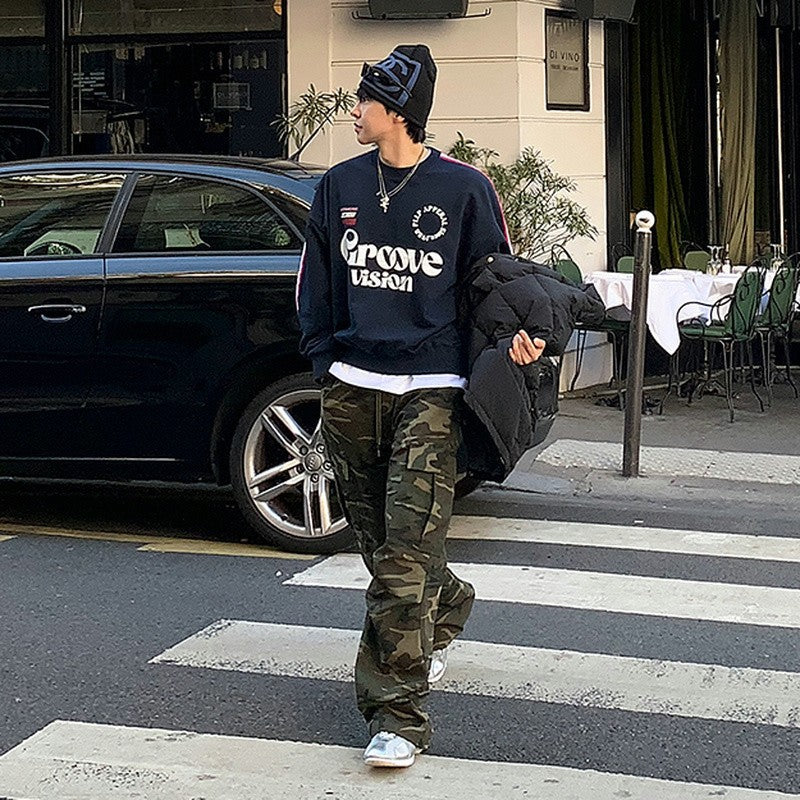 Men's Embroidered Pullover Hoodie