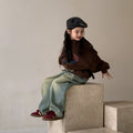 Kids' Letter Fleece-Lined Pullover
