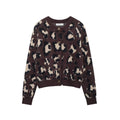 Women's Leopard Print Knit Jacket