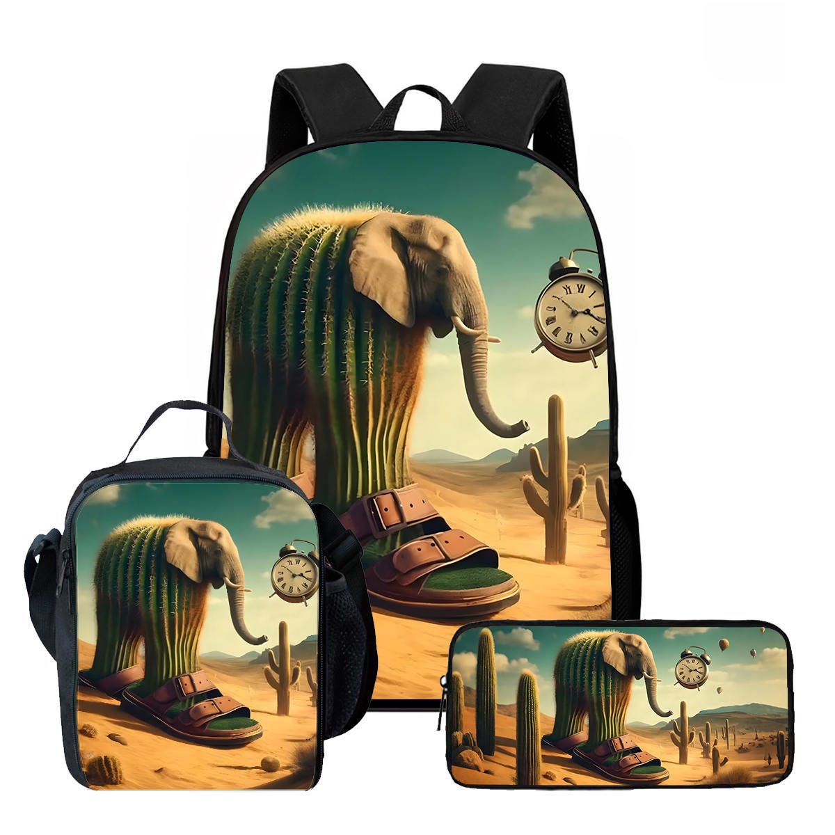 Viral brainrot Backpack Set