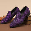 666 purple sequin beanie shoes
