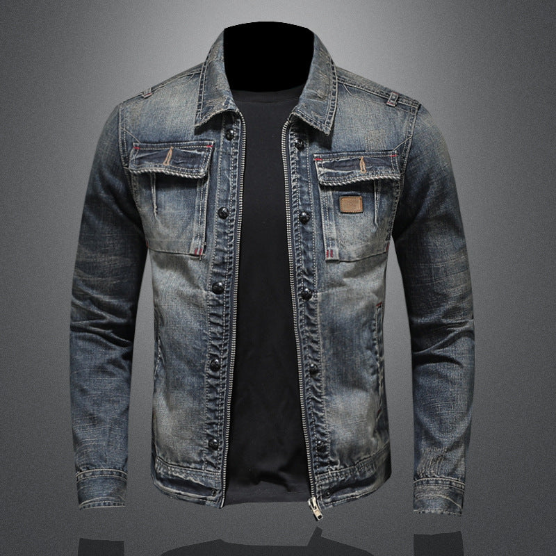 Men's Vintage Style Denim Trucker Jacket