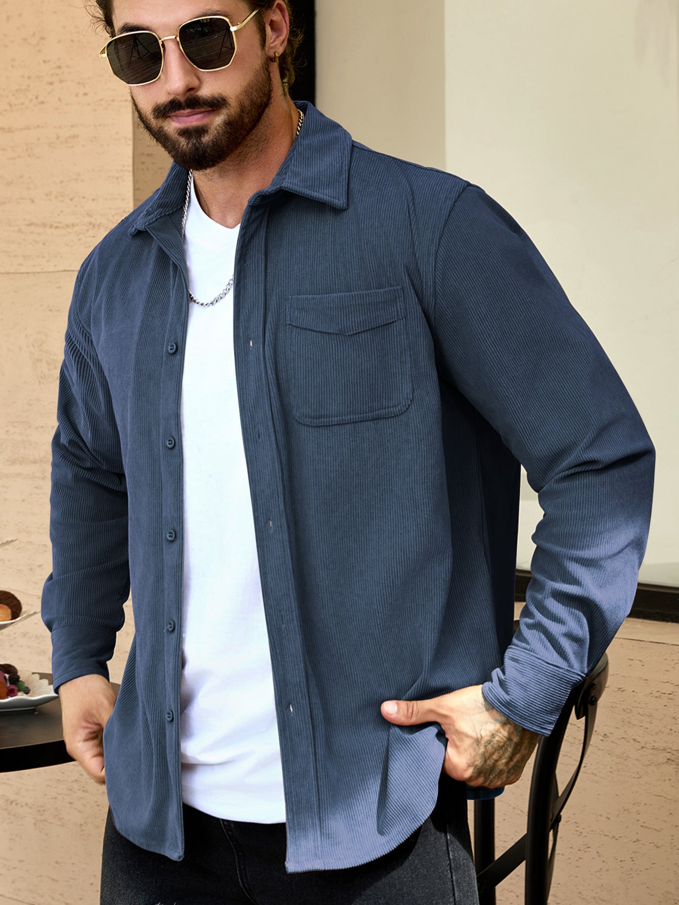 Men's Corduroy Casual Shirt