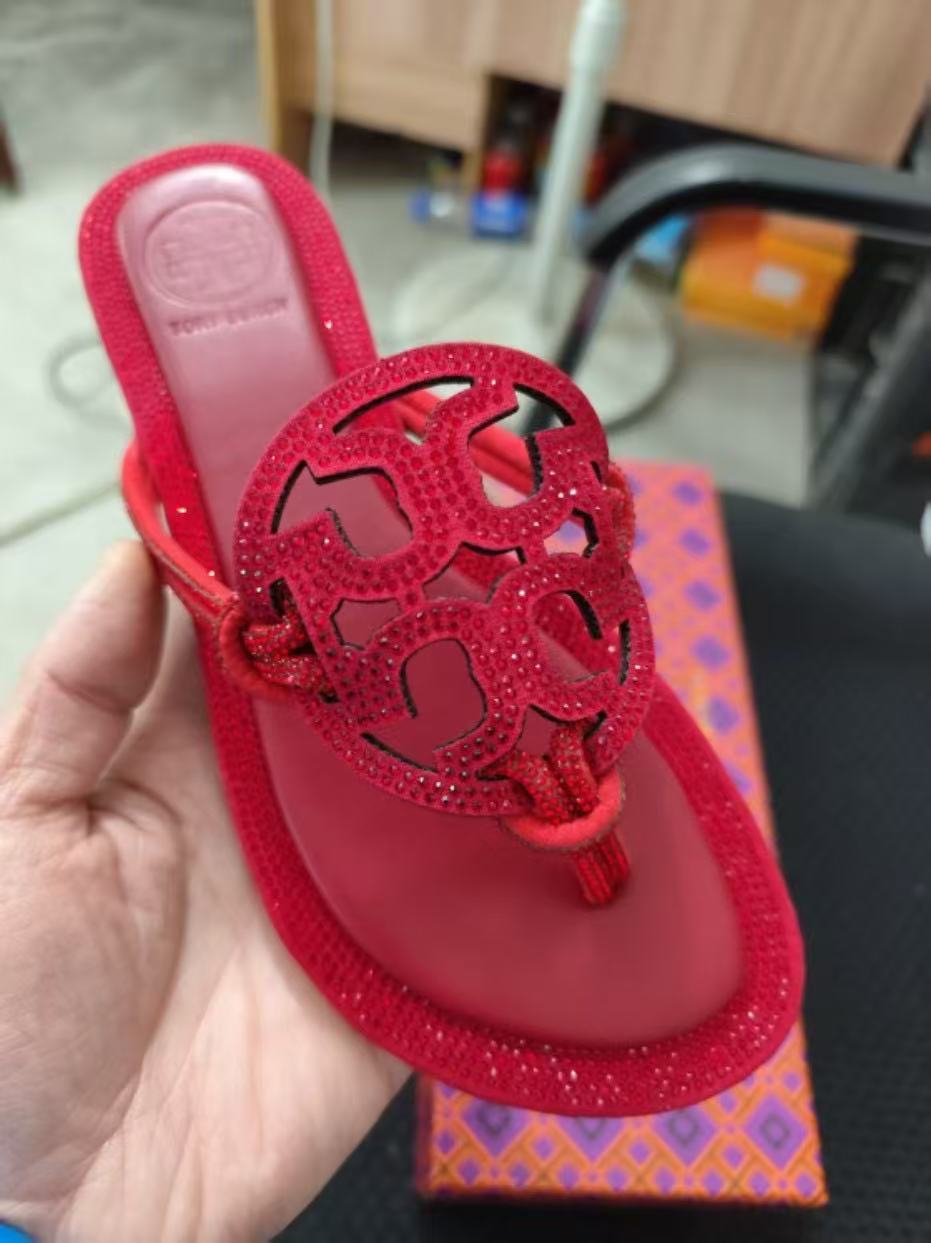 Rhinestone Thong Sandals