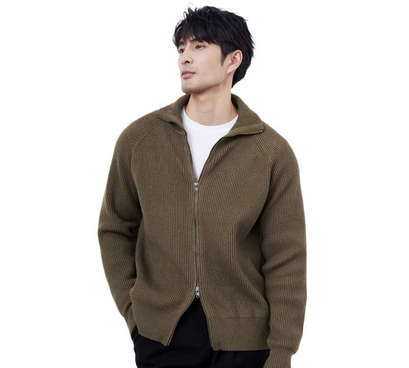 Men's Zip Cardigan Sweater