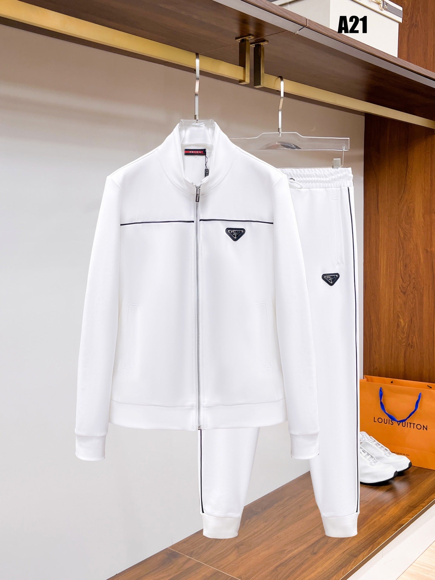 casual and versatile long-sleeved men's and women's P sweatshirt sweatshirt and sweatshirt suit