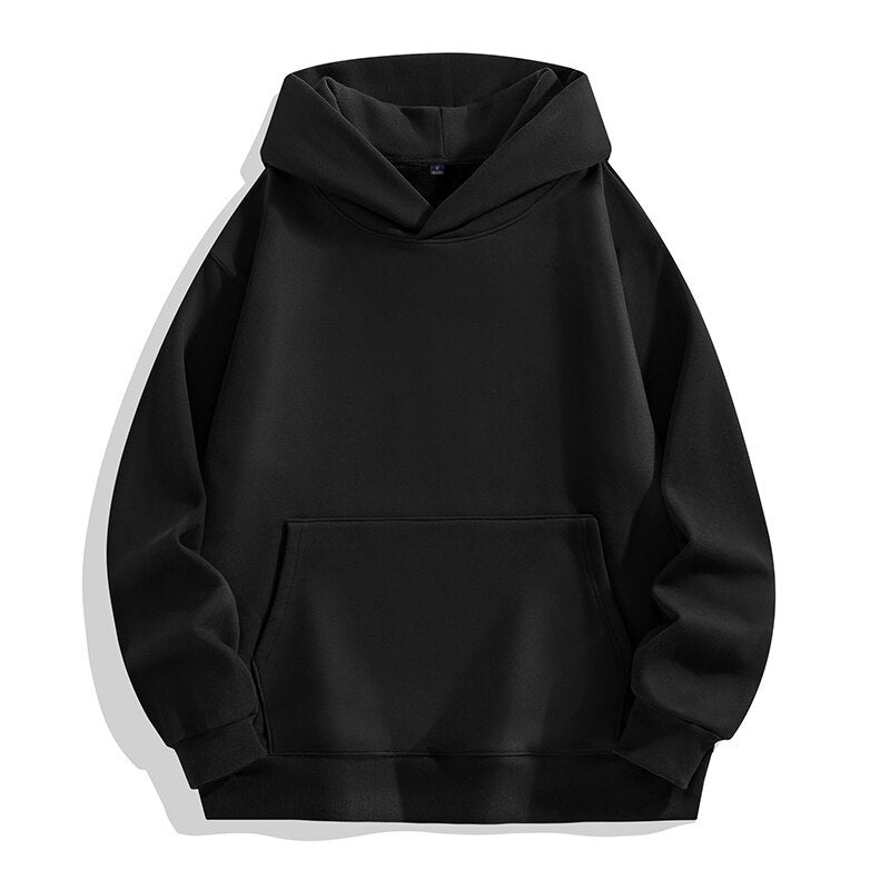 Oversized Terrycloth Drop-Shoulder Hoodie