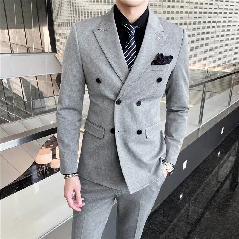 Modern Slim-Fit Three-Piece Suit
