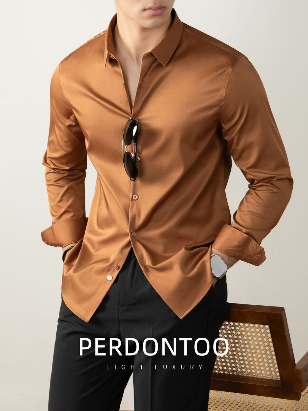 Luxury Non Iron Silk Finish Shirt