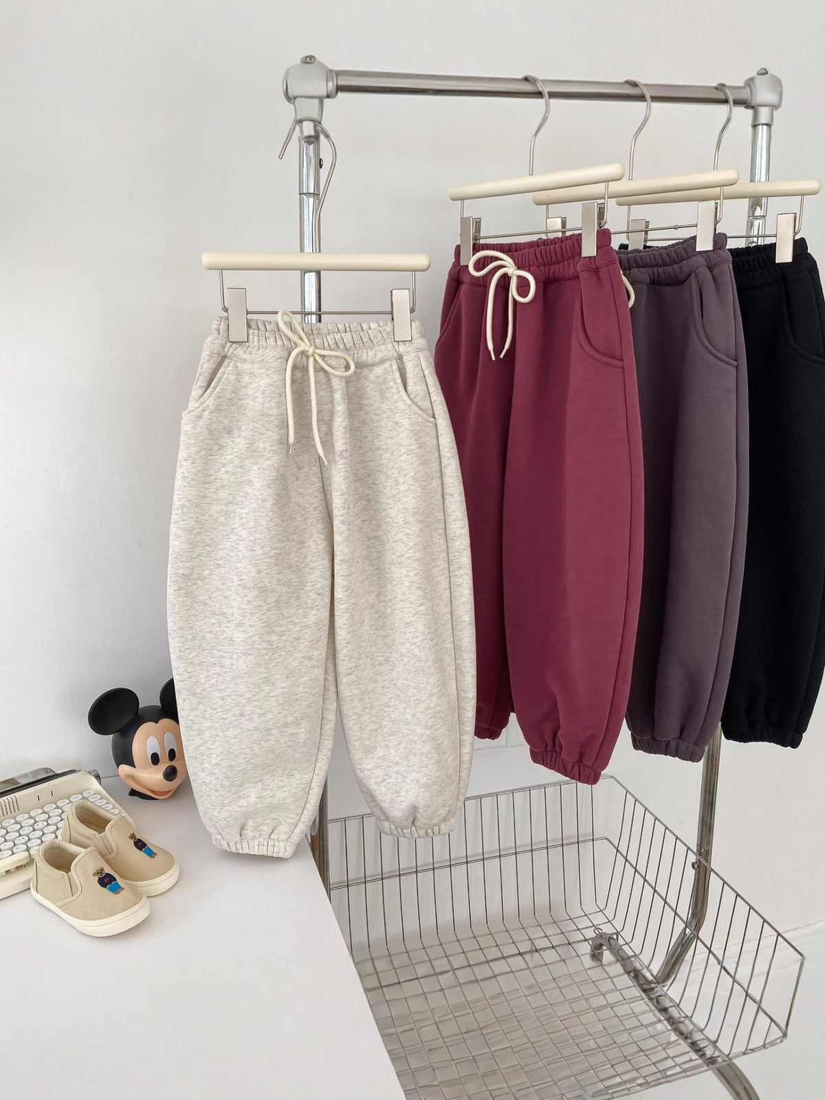 Kids' Fleece-Lined Warm Sweatpants