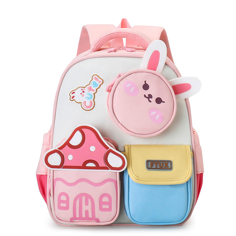Cute Bunny Mushroom Cottage Backpack aged 3-6