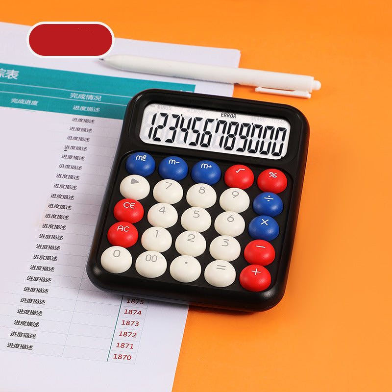 Playful Mechanical Button Calculator