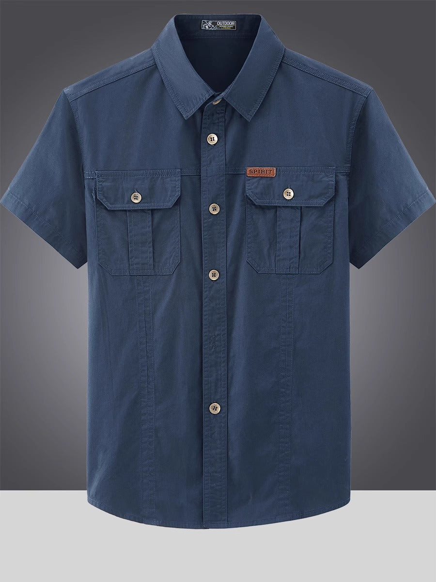 Men’s Tactical Utility Short-Sleeve Over-Shirt